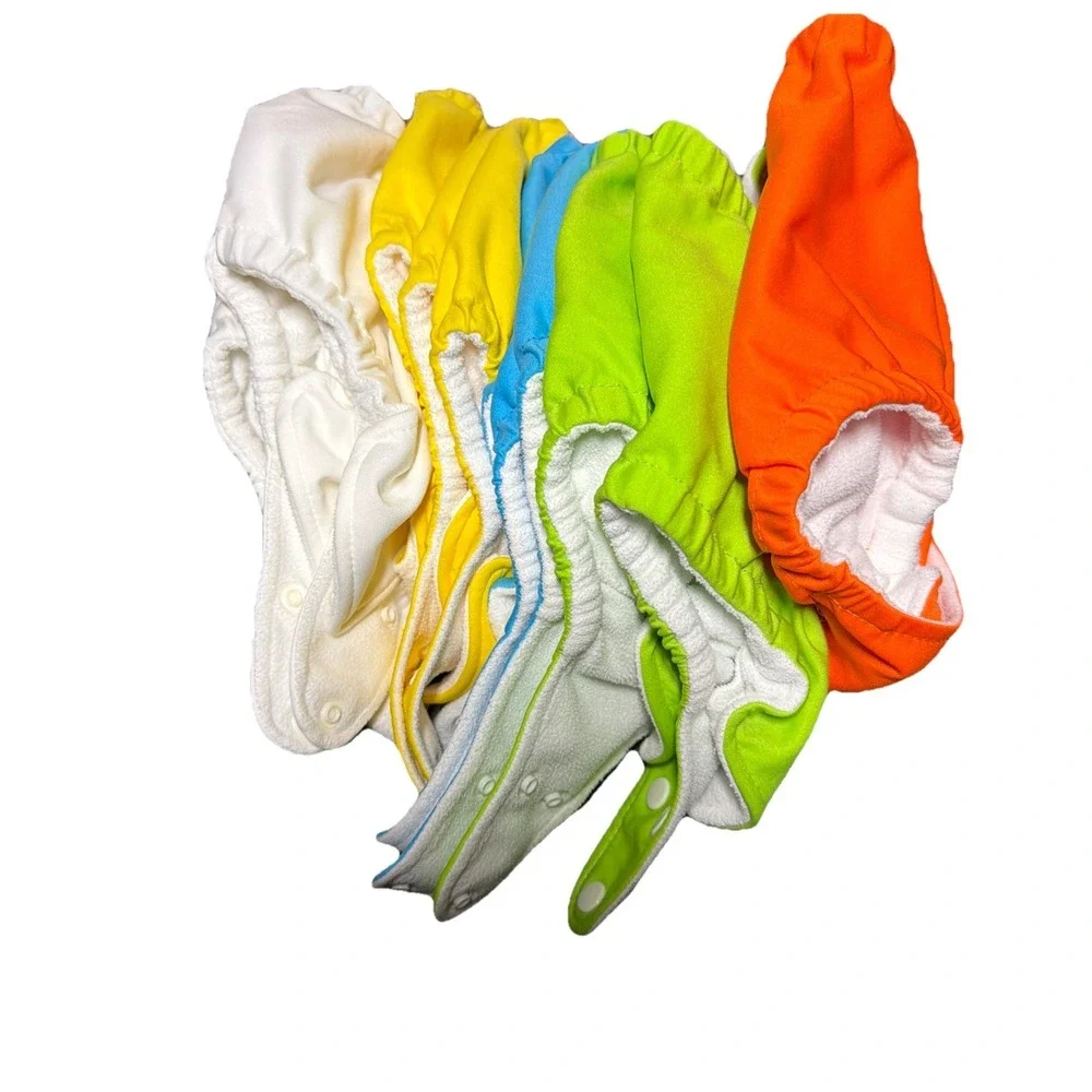 Charlie Banana OS Cloth Diapers‎ Lot 12 Covers No Inserts Fun Bright Colors EUC